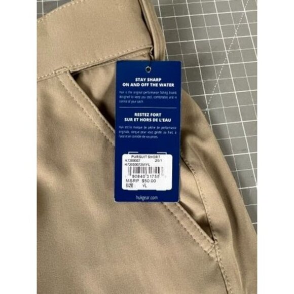 Huk Womens Pursuit Knit-Waist Shorts Tan/Khaki Size Large - Picture 5 of 7